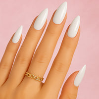 Faux Ongles Blanc Long