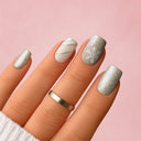 Uñas postizas con purpurina