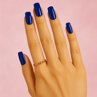 Faux ongle bleu electrique