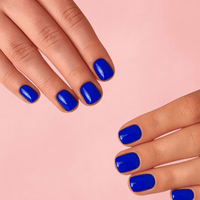 Faux ongle bleu roi