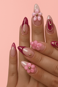 Faux ongle décoré