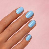 Faux ongles bleu pastel