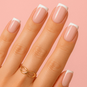 Uñas postizas francesas cuadradas