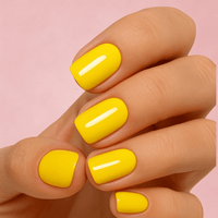 Faux ongles jaune