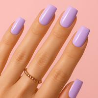 Faux ongles mauve pastel