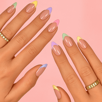 Faux ongles multicolores