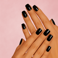 Faux ongles noir ballerine