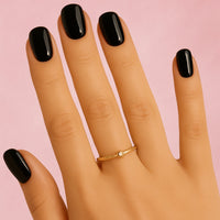 Faux ongles noir court