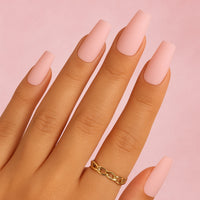 Faux ongles rose pale