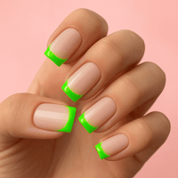 Faux ongles vert fluo