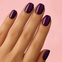 Faux ongles violet foncé