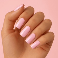 faux ongle rose bonbon