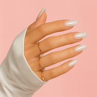 faux ongles blanc casse