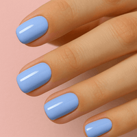 faux ongles bleu ciel