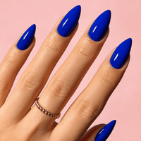 faux ongles bleu marine