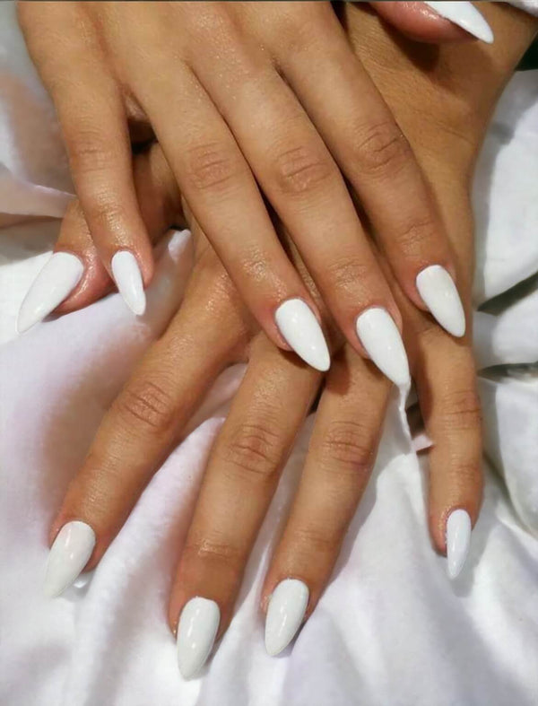 Faux Ongles Blanc Long