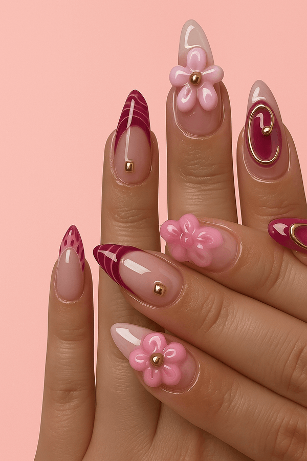 Faux ongle décoré