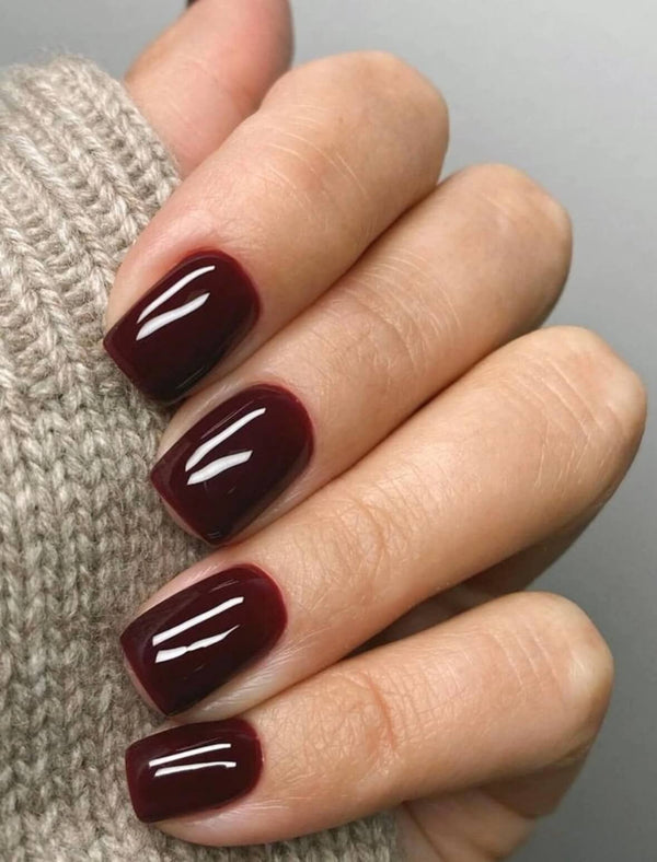 Faux ongles bordeaux