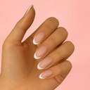 White tip false nails