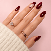 Faux ongles coeur