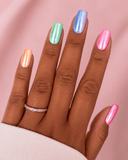 Faux ongles dégradé de couleur