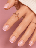 Faux ongles french rose
