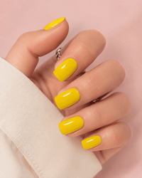 Faux ongles jaune