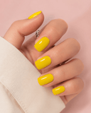 Faux ongles jaune