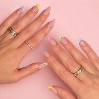 Faux ongles multicolores