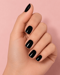 Faux ongles noir court
