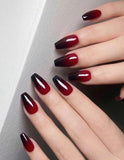 Faux ongles rouge et noir