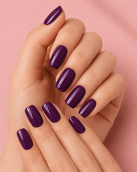 Faux ongles violet foncé