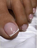 Faux ongle french pied