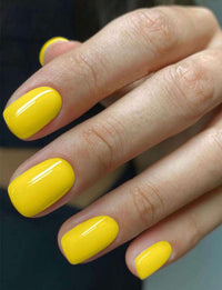 Faux ongles jaune