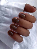 Faux ongles marron