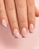 Ongle coeur rose