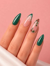 Ongle noël vert