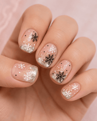 Ongles noël doré
