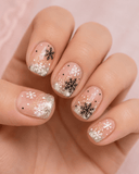Ongles noël doré
