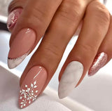 Ongles noël rose