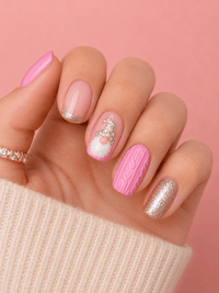Ongles noël effet pull