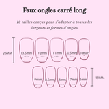 pastel colored false nails