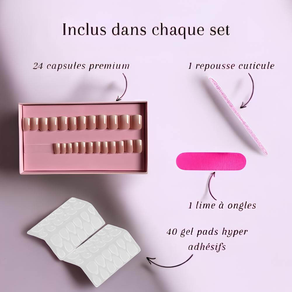 Faux Ongles Rouge Pailleté – nailfinity