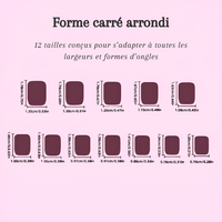 Faux ongles french couleur