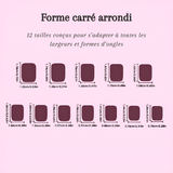 Faux ongles french couleur