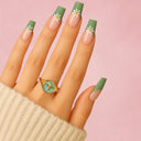 uñas postizas de colores pastel