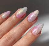 faux ongles arc en ciel