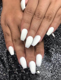 faux ongles blanc mat