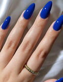 faux ongles bleu marine