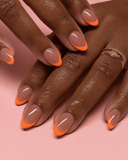 faux ongles french orange